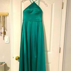 Floor length prom dress